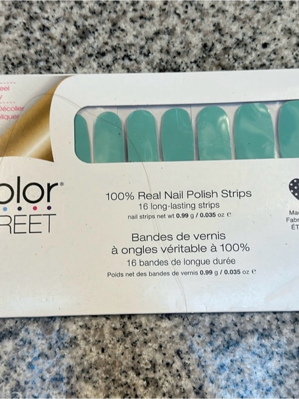 Color Street Press On Nails Maldives Mint New